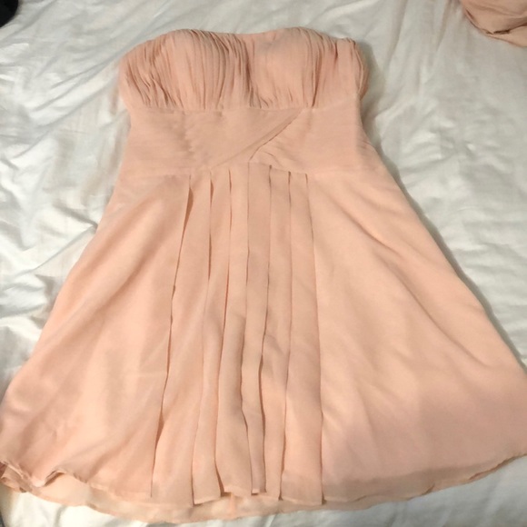Peach strapless dress - Picture 1 of 1